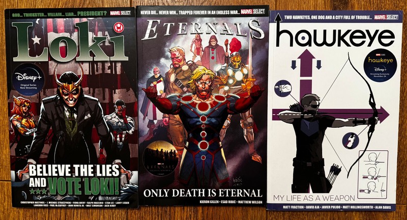 Hawkeye + Eternals +Loki  bundle Paperback TPB Graphic Novel Marvel Comics