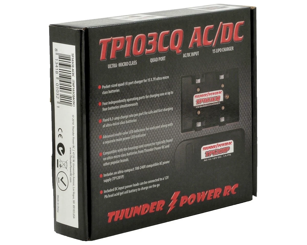 Cargadores de radio Thunder Power para LiPo