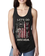Let's Go Brenda 2nd Amendment We the People Ladies Racerback Tank Top
