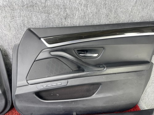 BMW F10 Exclusive Black Nappa Leather M-Sport Heated Seats Panels Set OEM 95K - Picture 21 of 24