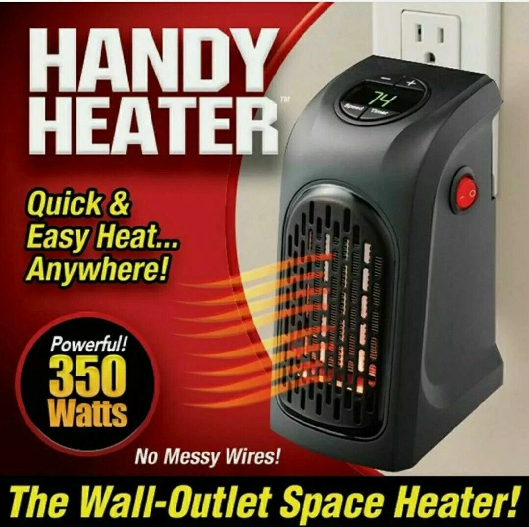 Handy Heater HEAT-MC12/4 Plug Outlet Space Heater - Brand New! | eBay