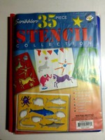 Scribblers 35-piece Stencil Collections Set, Templates,pens,crayons,pencils Scribblers 35-piece Stencil Collections Set, Templates,pens,crayons,pencils