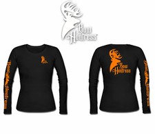 Bow Huntress Women's Long sleeve Logo t shirt deer hunting hunter archery stand