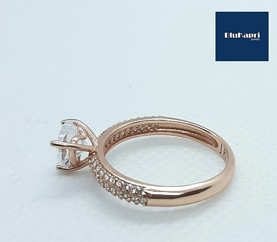 Anello Donna in Argento 925 Cuore bianco 8mm con zirconi bianchi Ramato - Immagine 4 di 4