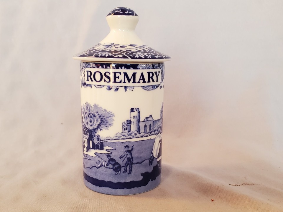 NEW! Asst Blue Italian Spice Jars (with seal) by Spode Your Choice