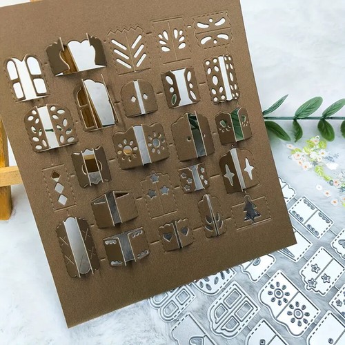 24 Stk Fenster Tür Stanzformen Stencil Cutting Dies Scrapbooking Stanzschablone - Bild 5 von 7