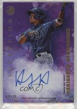 2021 Bowman Inception Fuchsia Foil 69/75 Heriberto Hernandez #PA-HH Auto 0m0