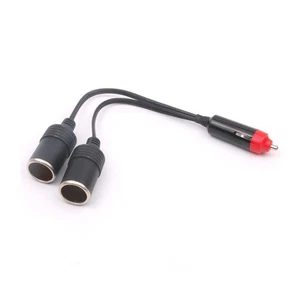Auto Car Cigarette Lighter Splitter Charger Plug Socket Adapter Dual Port M/F