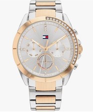 Tommy Hilfiger Kennedy Sport two tone gold & silver with crystals Ladies watch