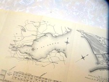 1913 METHIL FIFE SCOTLAND ORIG ENGINEERING DOCK RAILWAY PLAN & 26PP DESCPTN RARE