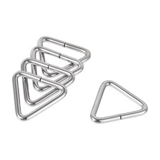 10pcs Metal Triangle Ring Buckle 0.79" 20mm Inner Width for Strap Craft DIY