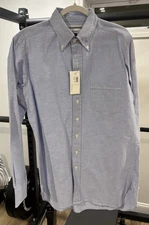 Drake’s x Kingsman Oxford Button Down Shirt Blue 16 Made In England NWT $250