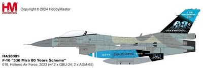 Hobbymaster 1:72 HA38009 F16 ''336 Mira 80 Years Scheme'' 018, Hellenic Air Force,