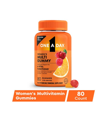 One A Day Women's Multivitamin Gummies with B Vitamins & Biotin, 80 Ct.
