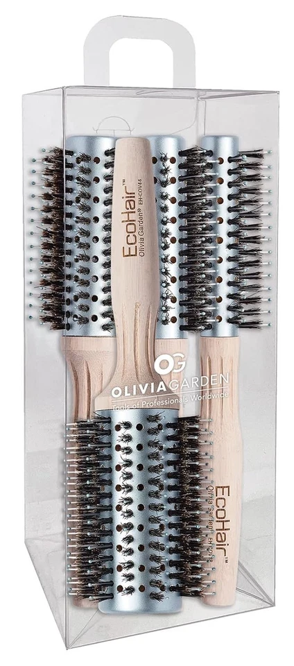 Bamboo Hairbrush Set - Shine & Frizz Control - Image 3 of 4