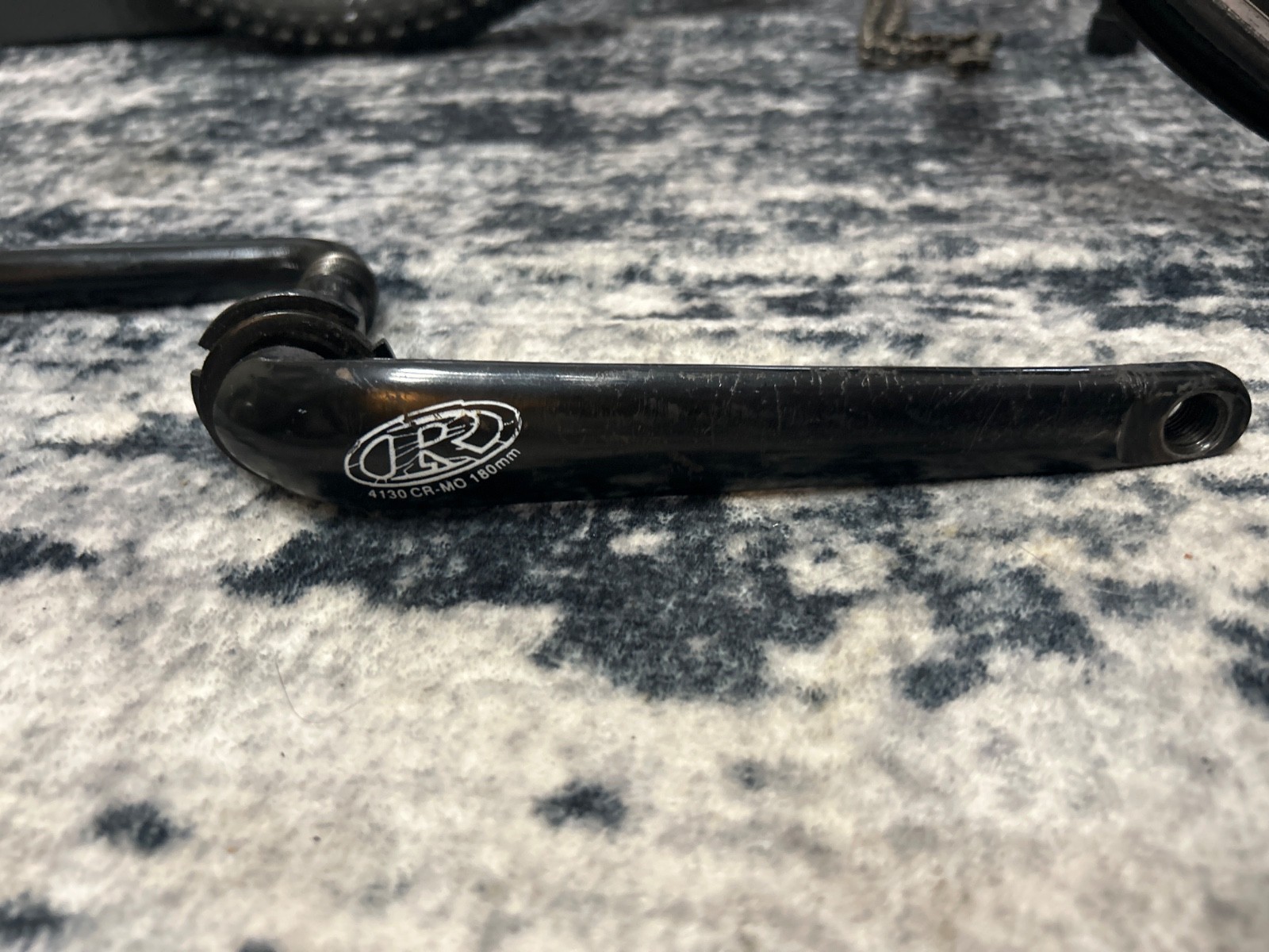 VIntage Robinson BMX One-Piece Crank Arm 175mm Black NOS CW175CR New Old Stock