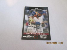 IVAN RODRIGUEZ/FERNANDO RODNEY TIGERS2007 TOPPS CLASSIC COMBO CARD #654