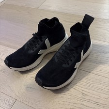 Rick Owens X Veja US 9 Black Sneakers 