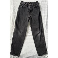 Vintage 90s Chic For Kids Black Denim Jeans Classic Fit Girls Size 10 USA