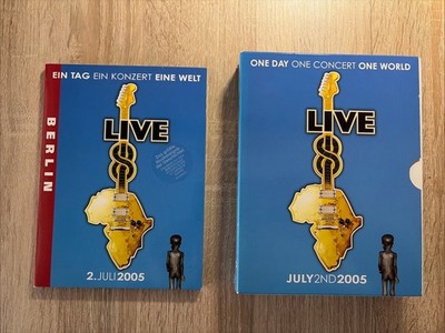 Live Aid 2005 4 DVD-Box + Live Aid Berlin 2005 1 DVD wie Neu TOP-Preis