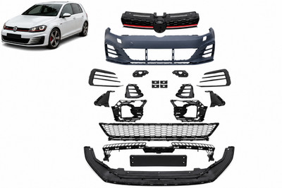 Stoßstange Set vorne für VW Golf 7 VII 5G 2012-2017 GTI Optic Kühlergrill Halter
