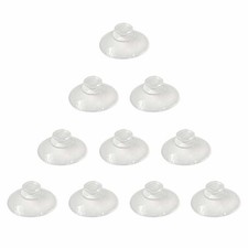 20mm Clear Mini Suction Cups No Hooks PVC 10pcs for Glass Wall Decorations