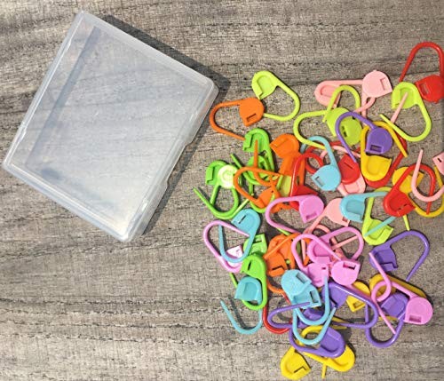 60 pcs Stitch Markers for Knitting and Crocheting Stitch Needle Clip Counter - Picture 8 of 8
