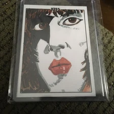 2018 Kiss Deluxe Sketch Card  Paul Stanley Mick Trimble By Artist Hand-Drawn 1/1