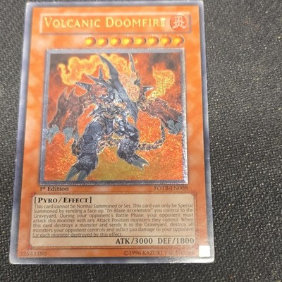 Yu-Gi-Oh! Volcanic Doomfire FOTB-EN008 Force of the Breaker Konami Ultra Rare 1 