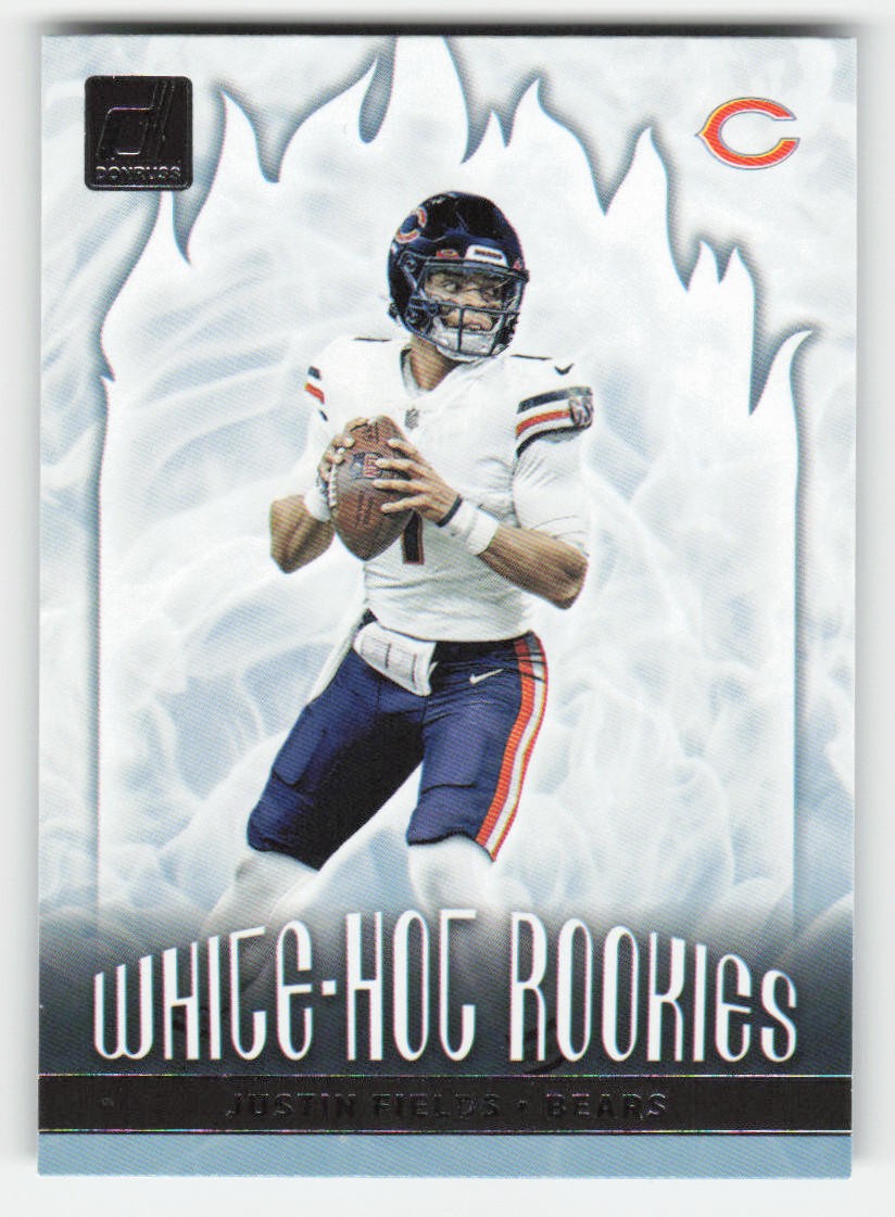Justin Fields 2021 Donruss White-Hot Rookies #WHR-JFI