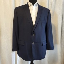 Men's NWOT Michael Kors Navy Blue 2-Button Double Vent 48R Blazer Jacket Coat