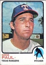 1973 Topps #58 Mike Paul Texas Rangers Baseball Card EX
