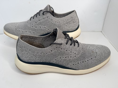 #ad Cole Haan Grand Troy Knit Oxford Gray Men 10.5 Lightweight Casual Shoes $44.99