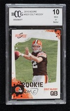 2010 Score Rookie Colt McCoy #323 BCCG 10 Mint or Better 2u3