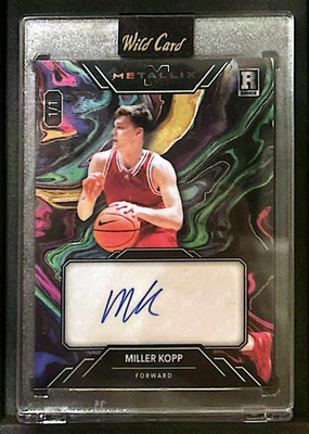 Wild Card 5 Card Draw Miller Kopp Auto Rookie Serial #7 Indiana Basketball