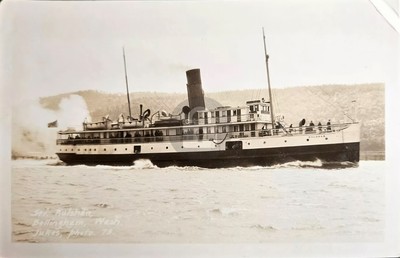 Bellingham WA Bellingham Puget Sound Steamer Kulshan RPPC Photo Postcard COPY