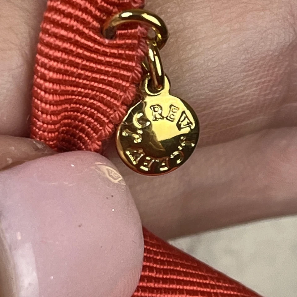 Colar de elos de resina J.Crew ajustável acrílico declaração fita joia - Imagem 4 de 4