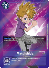 Matt Ishida ST6-14 Starter Deck Jesmon ST-12, Alt Art, Near Mint