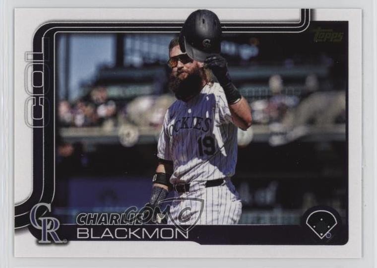 2025 Topps Series 1 Golden Mirror Image Variation Charlie Blackmon #311