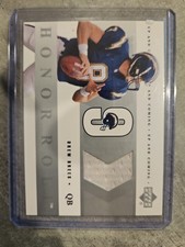 2002 Drew Brees Upper Deck Honor Roll Up and Coming  Jersey Relic