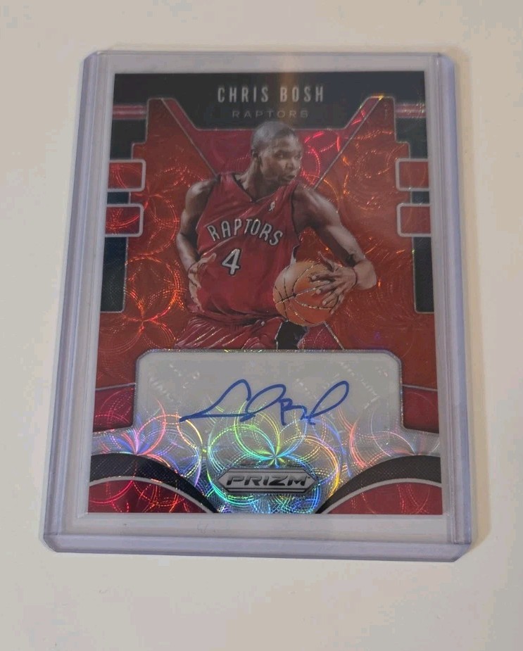 2019-20 Panini Prizm Signatures #SG-CBS Chris Bosh Auto Red Scope Choice SSP