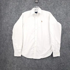 Ralph Lauren Button Down Shirt Kids 2 White Classic Fit Long Sleeve Casual Pony