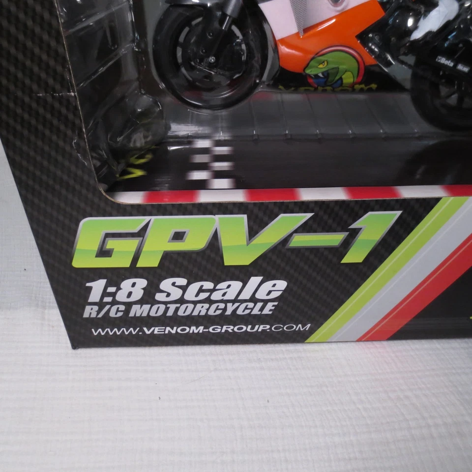 Venom GPV-1 VEN-0105 NUEVO EN CAJA RC Moto Naranja Bicicleta Colección Juguetes Raros Foto 4 de 4