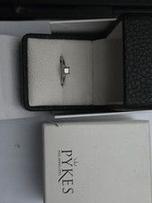 Platinum Engagement Ring Asscher Cut Diamond 0.34ct E/F colour VS1/VS2 CLARITY.