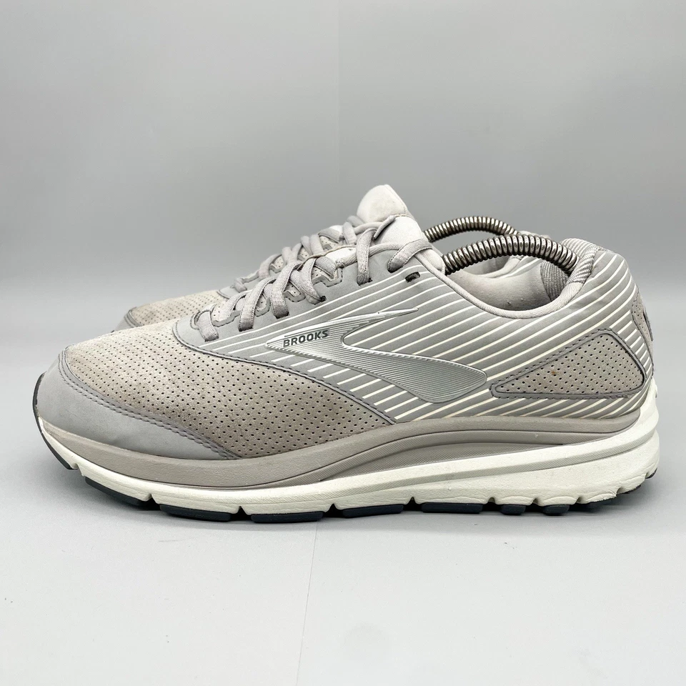 Brooks Womens 10 D Wide Addiction Walker Suede Gray Sneaker Shoes Comfort Walk - Image 4 of 4