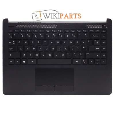 Neu Ersatz für HP 14-CF0023NF Laptop Handauflage Gehäuse UK Tastatur schwarz