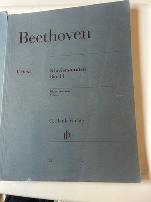 G. Henle Verlag Beethoven Piano Sonatas Vol. 1 (Band 1) Urtext Sheet Music