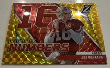 2022 Panini Zenith Behind the Numbers Joe Montana #BN-JM GOLD 7/10 