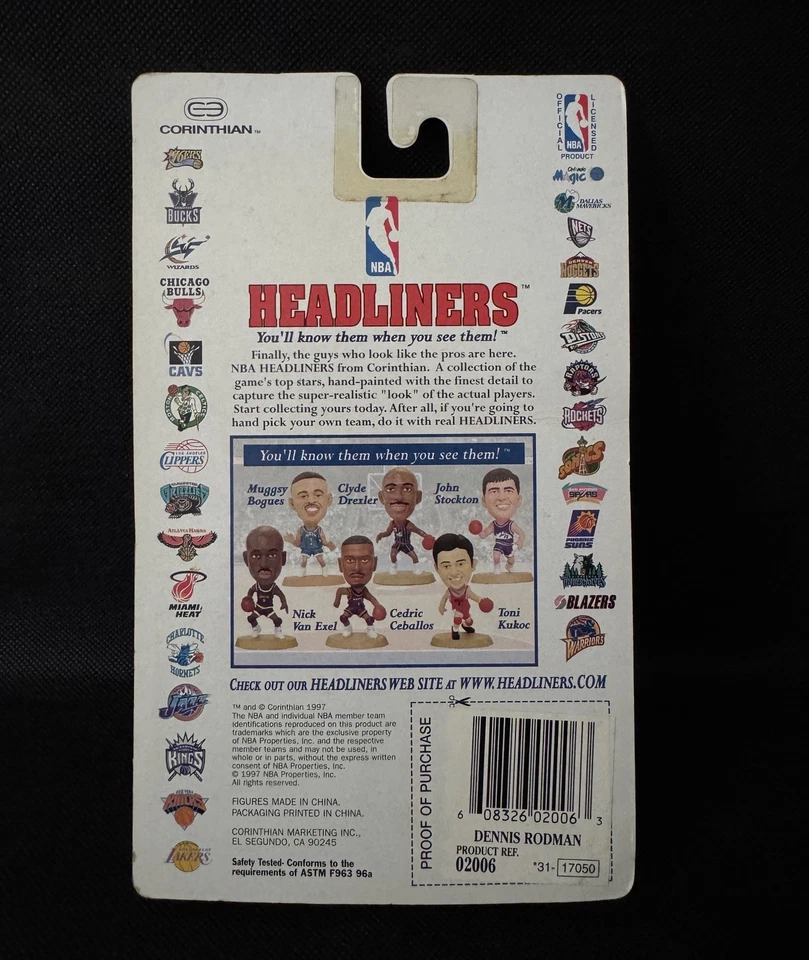 Figura Dennis Rodman Cabezales NBA - Chicago Bulls - Totalmente Nueva - Envío Gratis Foto 4 de 4