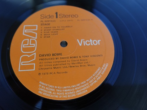 David Bowie STAGE 1978 UK Double LP 1st PressA1/B1/C1/D1 PLAYS MINT MINUS HEAR